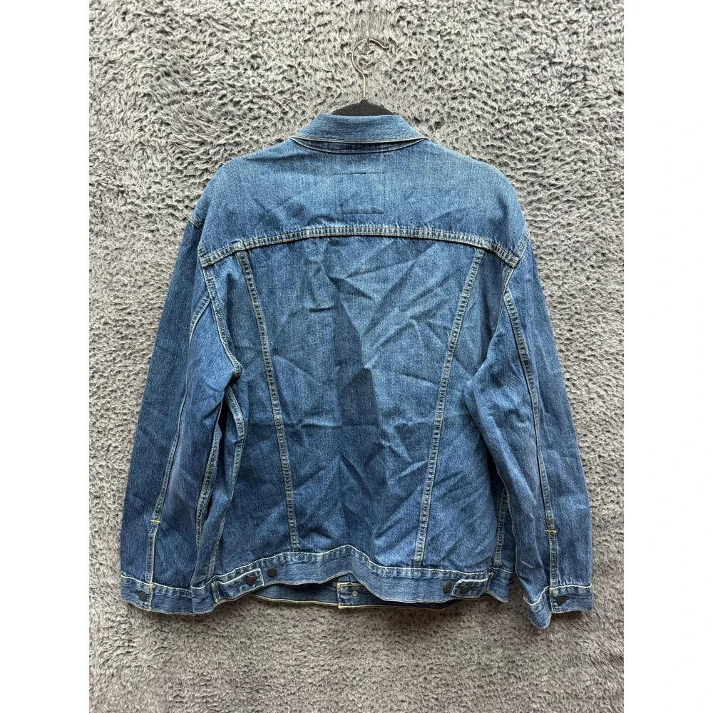 NWT Levi's Premium Tencel Denim Trucker Jacket Dark Wash Indigo Mens Size XXL